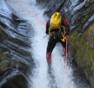 rapelendo la cascada